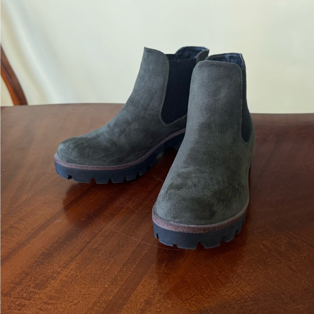 Rieker Black Leather Ankle Boots